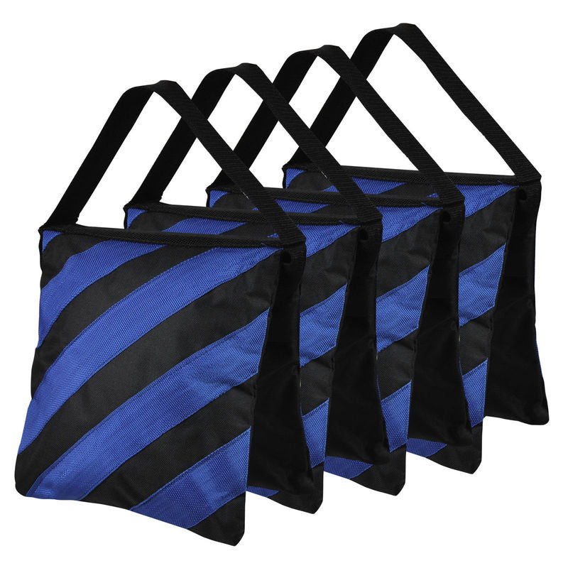 4 Pcs Sand Bag Weight Bags Double Zipper Design Saddle Bag for Photo Video Studio Stand - zorrlla