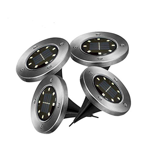 DiDoDs Solar Ground Lights,Garden Pathway Outdoor in-Ground Lights with 8 LED (4 Pack) (4x8LED) - zorrlla