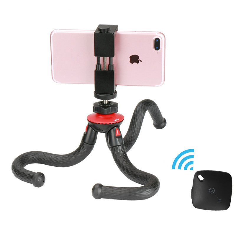 Zorrlla Flexible Octopus Phone Tripod With Metal Phone Holder Adapter Mount Bluetooth Remote Control for iPhone Smartphone Gopro - zorrlla