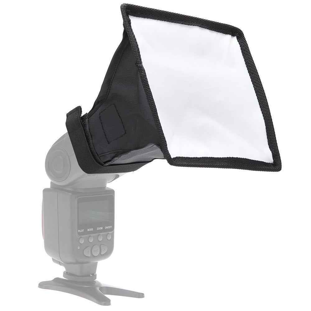 Flash Diffuser Light Softbox 6x7" (Universal Collapsible with Storage Pouch) for Speedlight - zorrlla