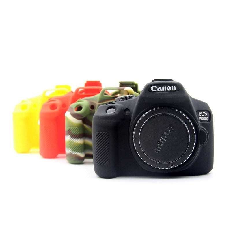 High Quality Colorful Silicone Camera Case for Canon EOS 1300D 1500D Rubber Camera Cover Skin SLR Camera Bag Accessories - zorrlla