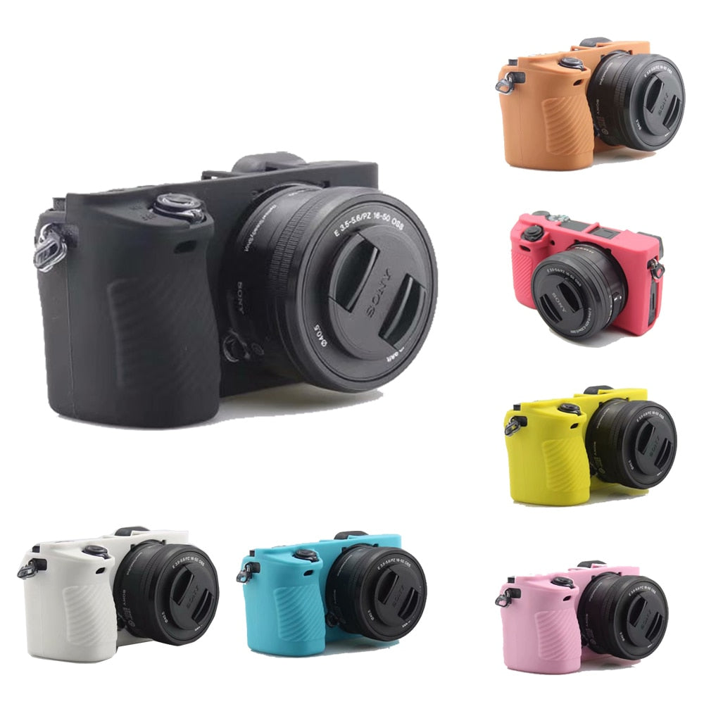 Nice Camera Bag Skin For Sony A6500 Soft Silicone Case Rubber Cover Protective Body - zorrlla