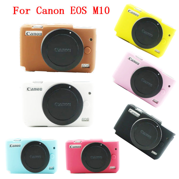 Nice Soft Camera bag Silicone Case For Canon EOS M10 EOSM10 EOSM 10 Camera Rubber Protector Body Cover Case Skin - zorrlla