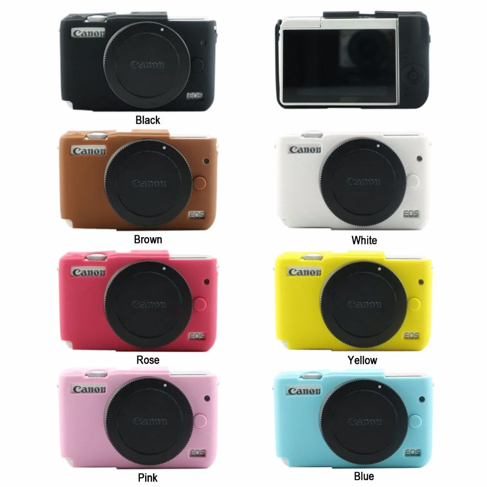 Nice Soft Silicone Rubber Camera Protective Body Cover Case Skin Camera case bag for canon EOS M6 - zorrlla