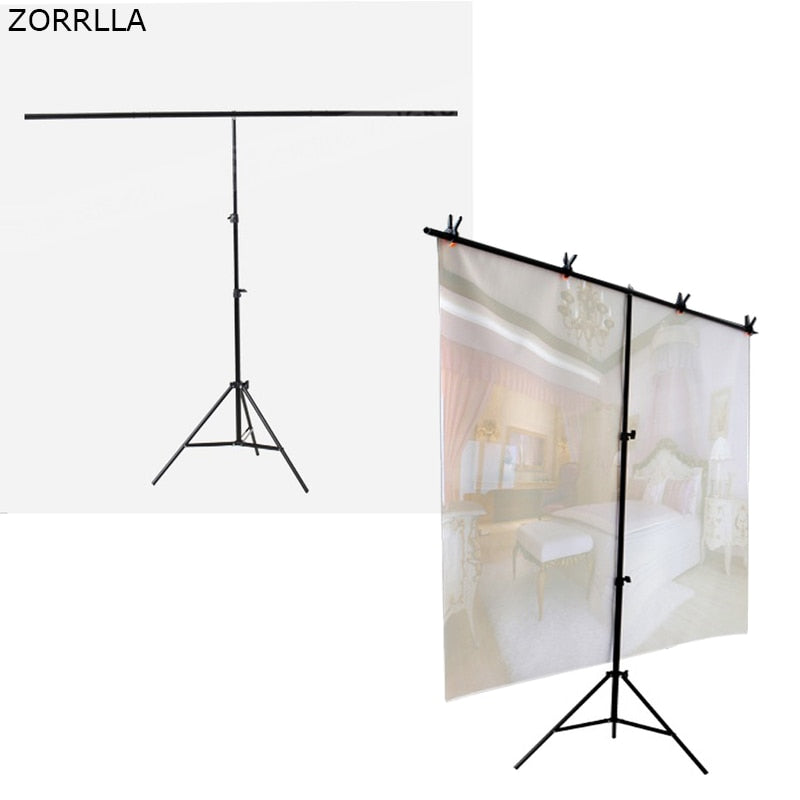 Portable T-shape Background Backdrop Stand Kit - zorrlla