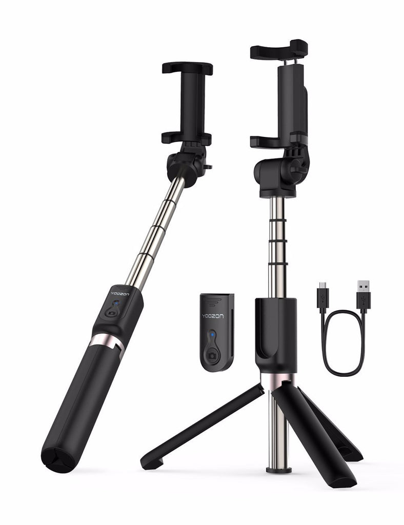 Selfie Stick Bluetooth, Extendable Selfie Stick with Wireless Remote and Tripod Stand Selfie Stick - zorrlla