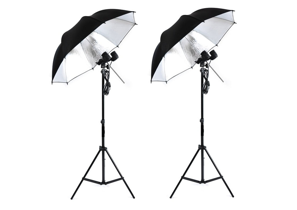 Standard Double Lamp Umbrella Photography Light * A Professional Photography Studio Light Kit Photographic Equipment Accessories - zorrlla