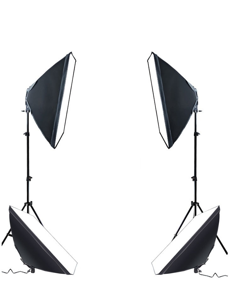 Studio PRO 1500 Watt Photography Continuous Studio Softbox Lighting Light Kit - 20 Inch X 28 Inch Softboxes - zorrlla