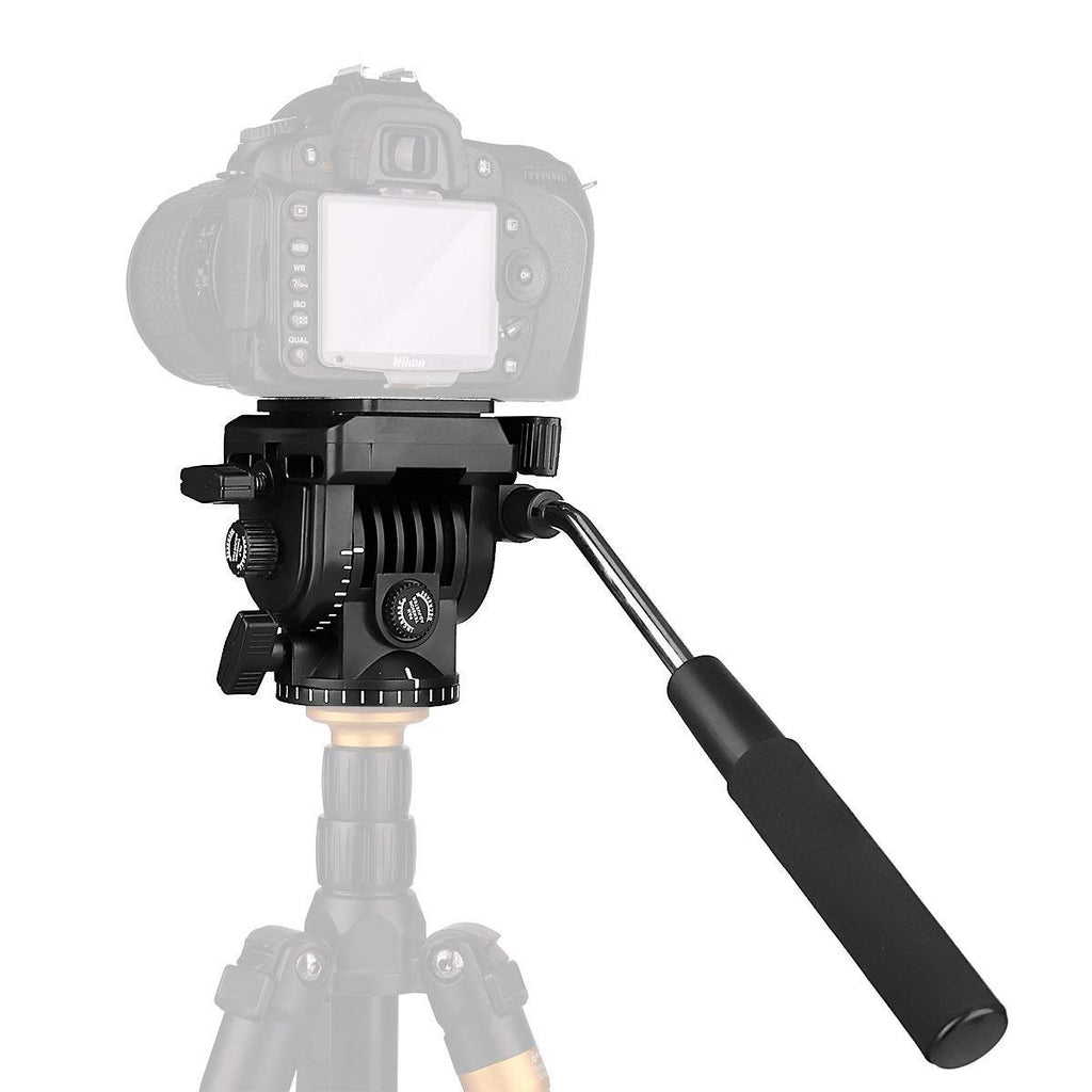 Video Camera Tripod Action Fluid Drag Pan Head For Canon Nikon Sony DSLR Camera Camcorder Shooting Filming - zorrlla