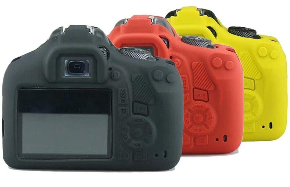 Zorrlla Silicone Armor Skin Case Body Cover Protector for Canon EOS 1300D 1500D Rebel T6 Kiss X80 Digital Camera - zorrlla